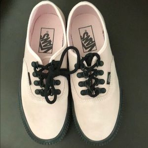 Pink platform Vans shoes (used)